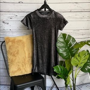 Top Shop black sparkle dress (2)